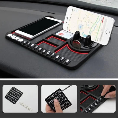 Anti-Slip Silicone Pad and Car Mobile Holders for Car Dashboard